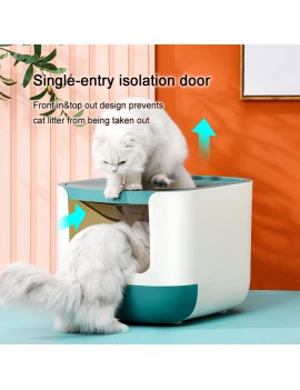 Environmentally Friendly Enclosed Litter Box