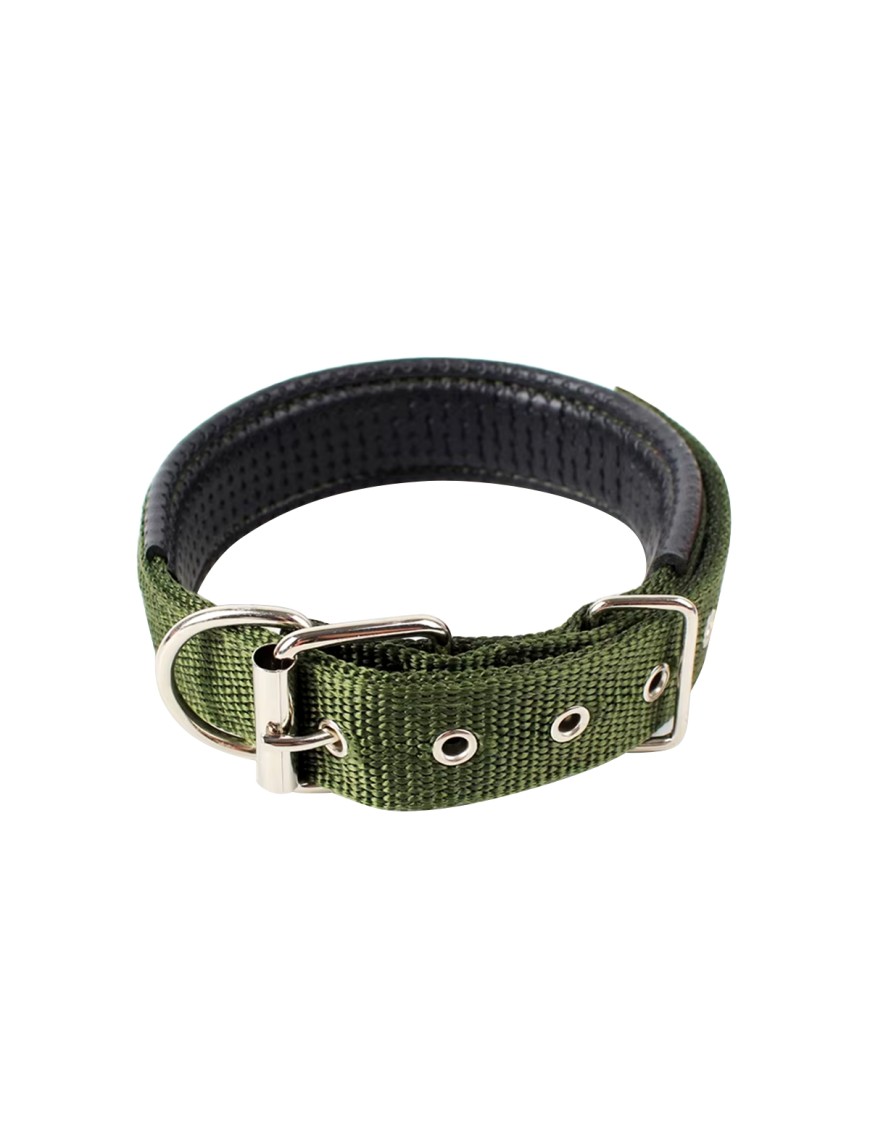 Solid Color Adjustable Nylon Dog Collar