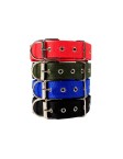 Solid Color Adjustable Nylon Dog Collar
