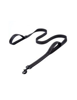 Double Layer Padded Handle With Reflective Dog Leash