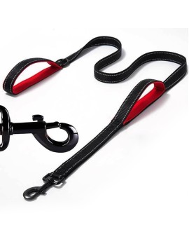 Double Layer Padded Handle With Reflective Dog Leash