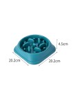 Plastic Slow Feeding Pet Bowl