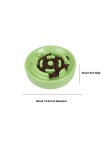 Solid Color Smooth Pet Slow Feeding Bowl