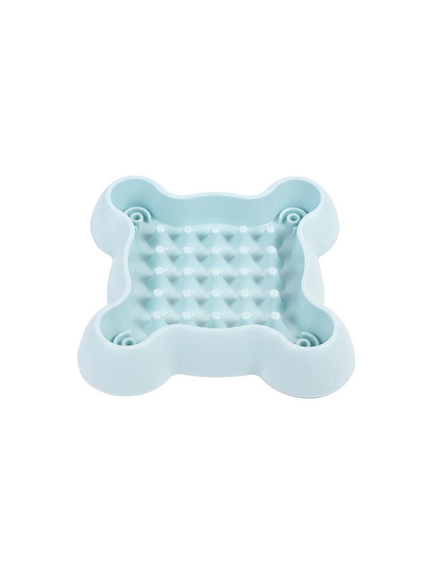 Four Corner Slow Feeding Pet Bowl