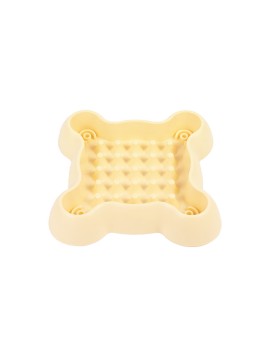 Four Corner Slow Feeding Pet Bowl