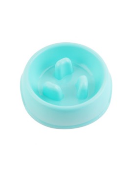 Solid Color Pet Slow Feeding Bowl