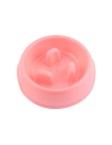 Solid Color Pet Slow Feeding Bowl