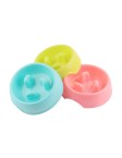 Solid Color Pet Slow Feeding Bowl