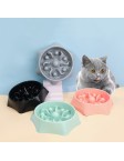 Large Mouth High Foot Slow Feeding Pet Bowl