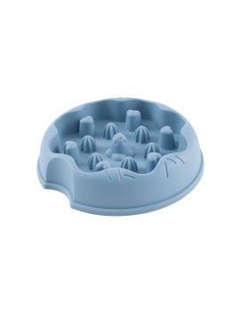 Solid Color Durable Pet Slow Feeding Bowl