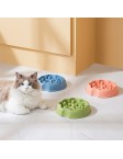 Solid Color Durable Pet Slow Feeding Bowl