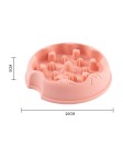 Solid Color Durable Pet Slow Feeding Bowl