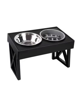 2 in 1 Adjustable Dog Food Bowl