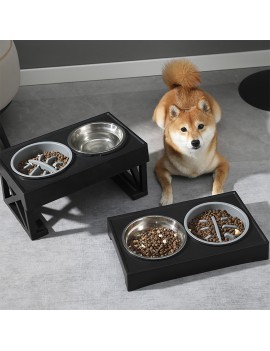 2 in 1 Adjustable Dog Food Bowl