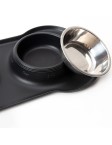 Spill Proof Stainless Steel Double Bowl