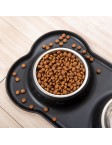 Spill Proof Stainless Steel Double Bowl