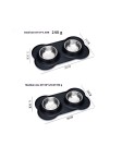 Spill Proof Stainless Steel Double Bowl