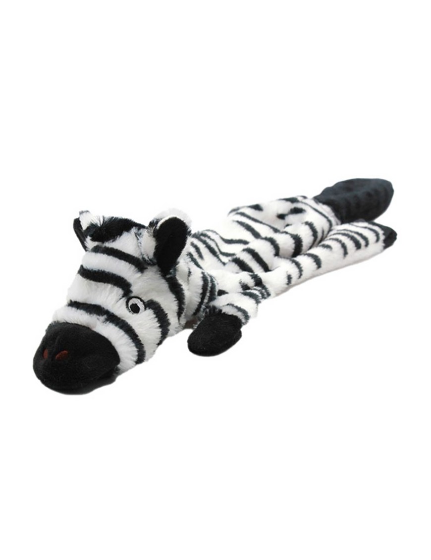 Zebra Shaped Plush Pet Toy