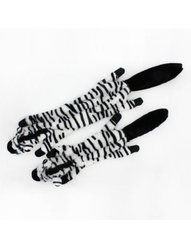 Zebra Shaped Plush Pet Toy