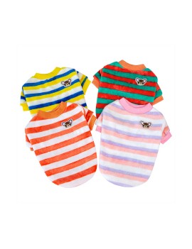 Comfortable Contrast Stripe Vest for Pets