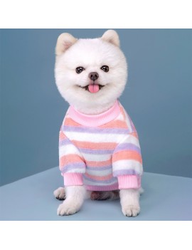 Comfortable Contrast Stripe Vest for Pets