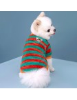 Comfortable Contrast Stripe Vest for Pets