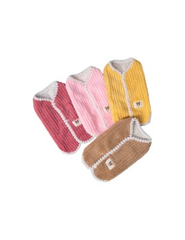 Pet Striped Plush Vest