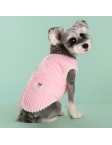 Pet Striped Plush Vest