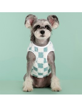 Pet Plaid Plush Vest