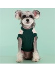 Contrast Color Cotton Knit Pet Sweater