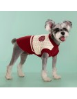 Contrast Color Cotton Knit Pet Sweater