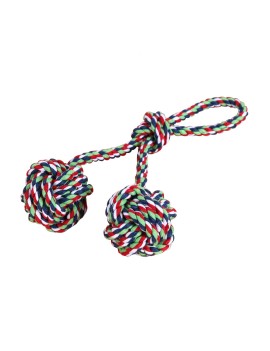 Braided Double Ball Pet Toy