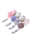 Fabric Flower Pet Leash Set