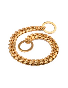Cuban Link Dog Collar Set