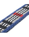Contrast Color Braided Dog Collar Set