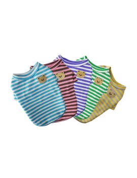 Puppy Contrast Stripe T Shirt