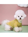 Puppy Contrast Stripe T Shirt
