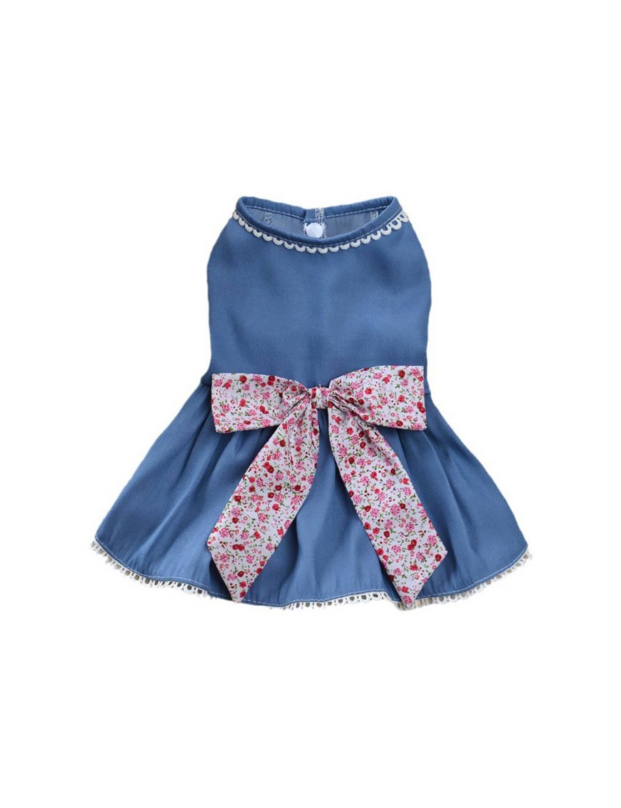 Blue Denim Skirt for Pets