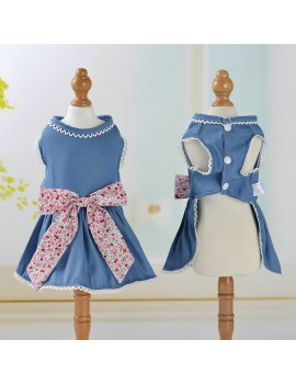 Blue Denim Skirt for Pets
